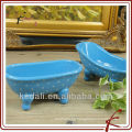 Blaue Farbe ovale Form Keramik Mini-Badewanne
